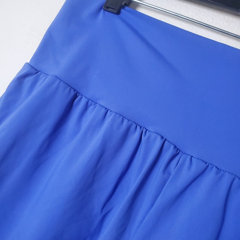 Halara Cool Touch Yoga Shorts Blue High Waisted Hidden Pocket Size XL GV8U6 - Picture 12 of 13